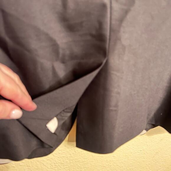 Chico's black lapel blazer lined with white polka dots office career Sz 1 US Med - Picture 10 of 11